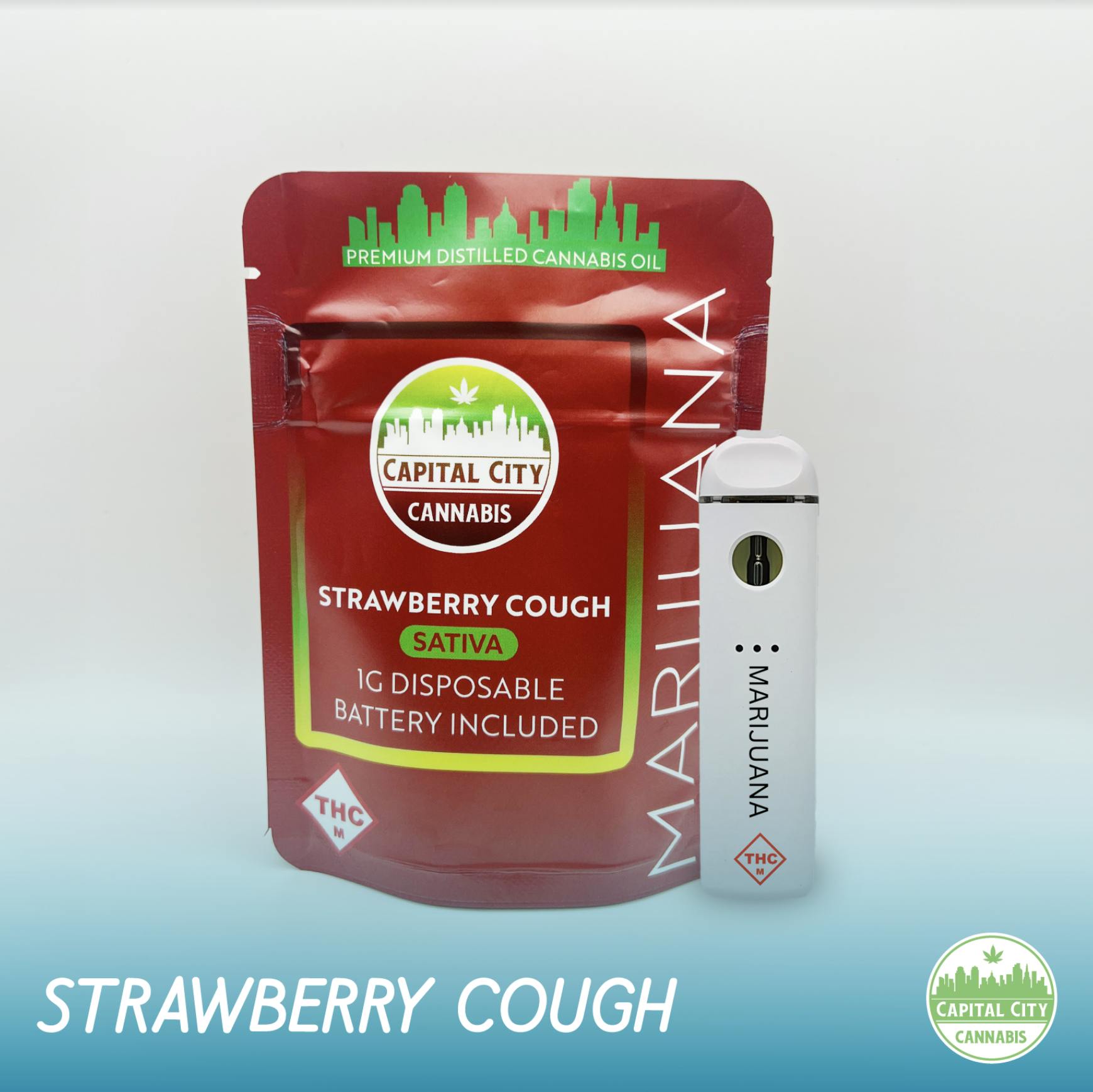 Strawberry Cough Disposable Vape | Greenlight Dispensary