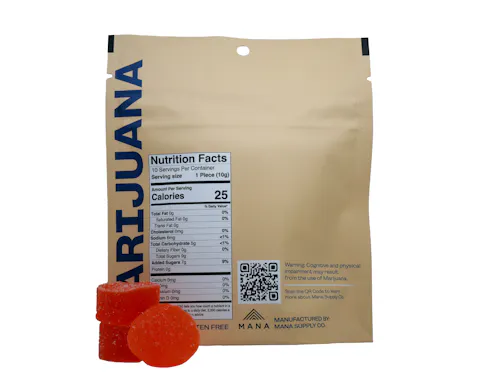 Tsunami | Peach Bellini Breeze Gummies | 300mg (10pk)-1