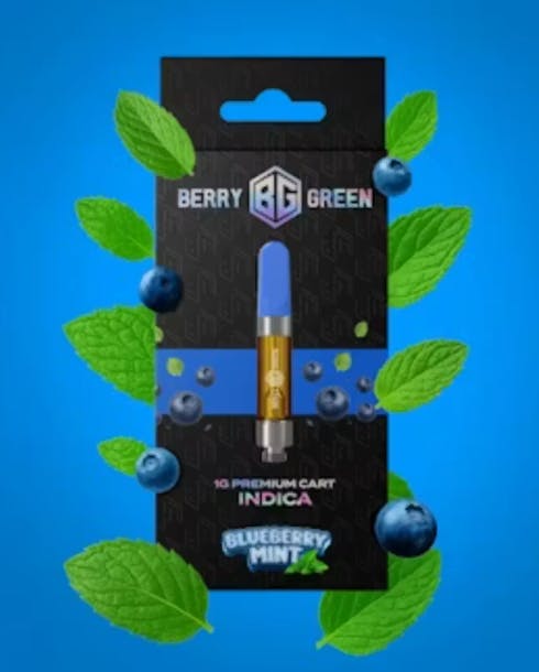 Berry Green | Blueberry Mint | 1G Vape Cart