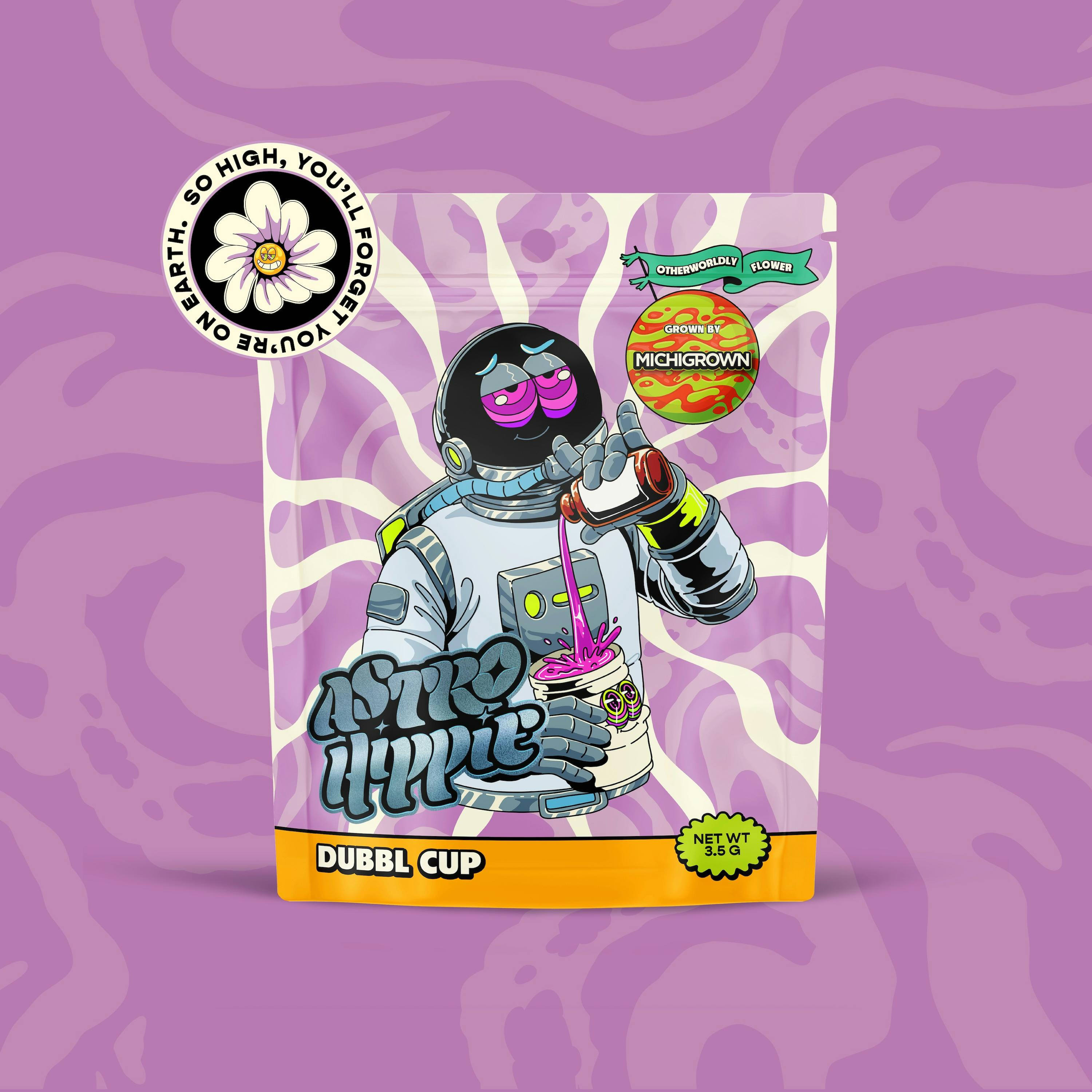 Buy Astro Hippie x Michigrown - 3.5g Prepacked - Double Cup Flower