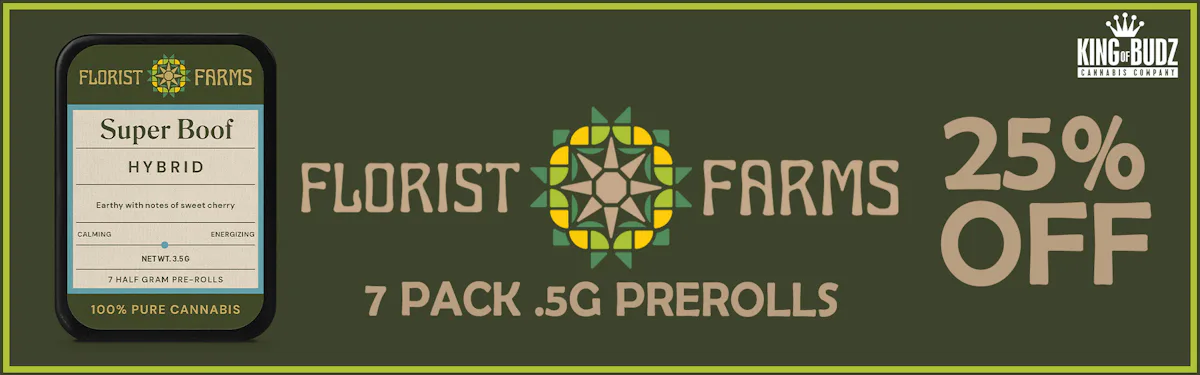 Florist Farms - 7 Pack .5g Prerolls - 25 Percent OFF