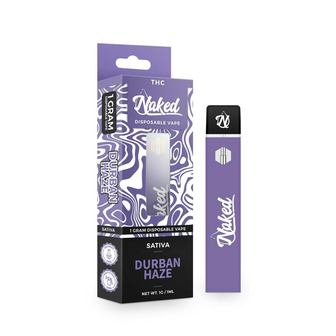 Product: Naked Extracts | Disposable Vape - Durban Haze - 1g