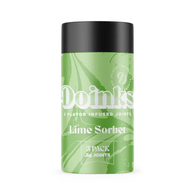 Doinks Infused Joints Pack Lime Sorbet 5pk/2.5g (hybrid, infused pre roll packs)