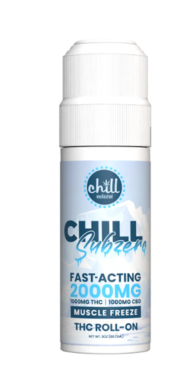 Chill Medicated Topical Roll-On Subzero Muscle Freeze 2000mg (hybrid, balms, 10g)