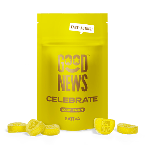 Product Good News Celebrate Sour Lemon Gummies