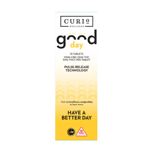 Good Day Tablets  |10mg CBD 5mg THC 5mg THCV | 10 count-1