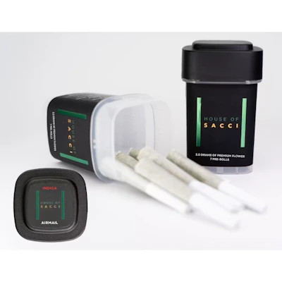 House Of Sacci - 7 Pack .5g Prerolls - Airmail - PRE_ROLLS by House of Sacci at King of Budz