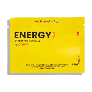 2pk Energy Plus Tangerine Gummies THC/CBD/THCV/CBG/B12 • 10mg by