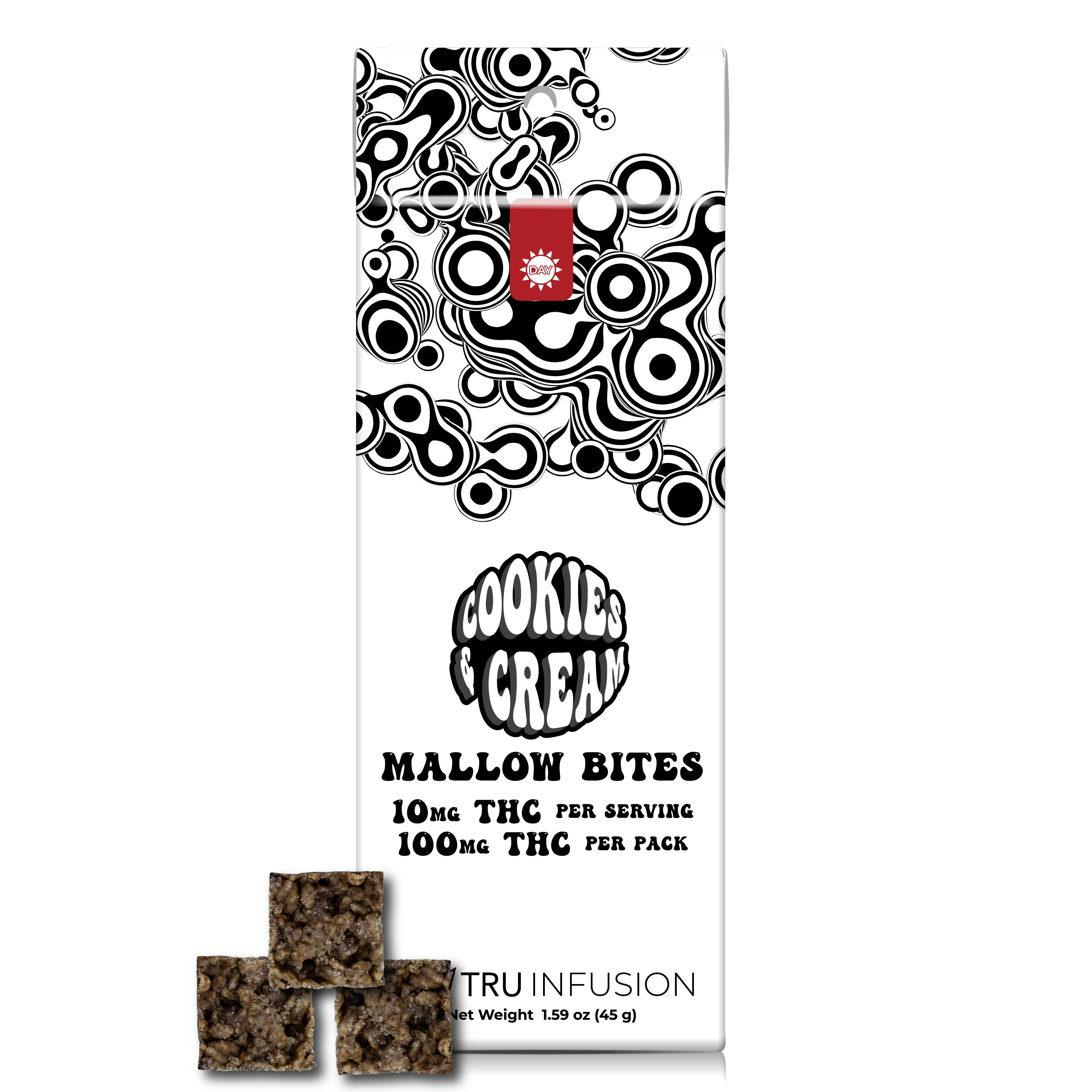 TRU Infusion 10mg 10pk - Cookies & Cream Mallow Bites Day
