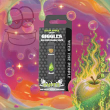Giggles - 2g Live Rosin Disposable - Sour Apple - DISPOSABLES by Giggles at King of Budz