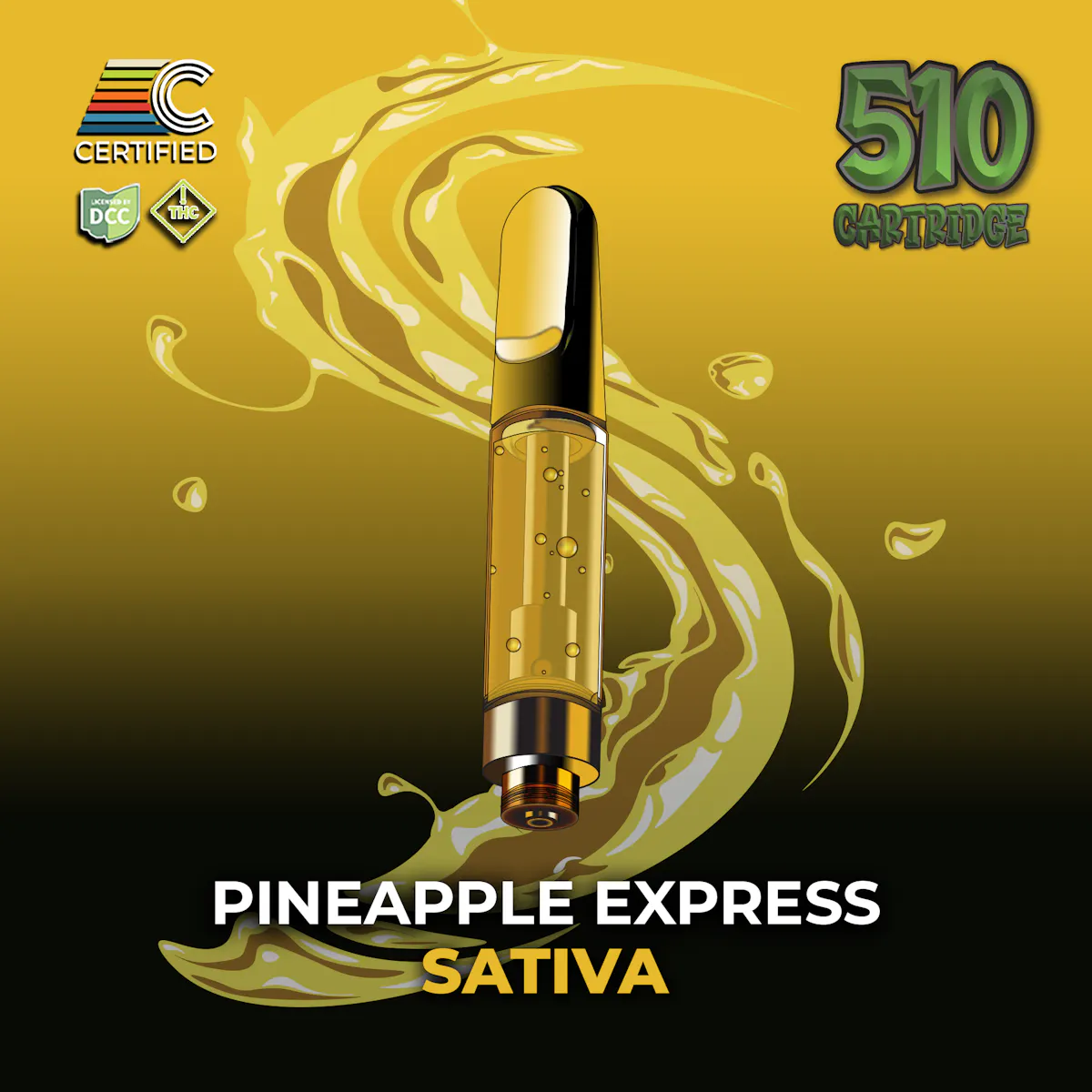 Pineapple Express Distillate Cartridge 1g Vaporizers | CERTIFIED |