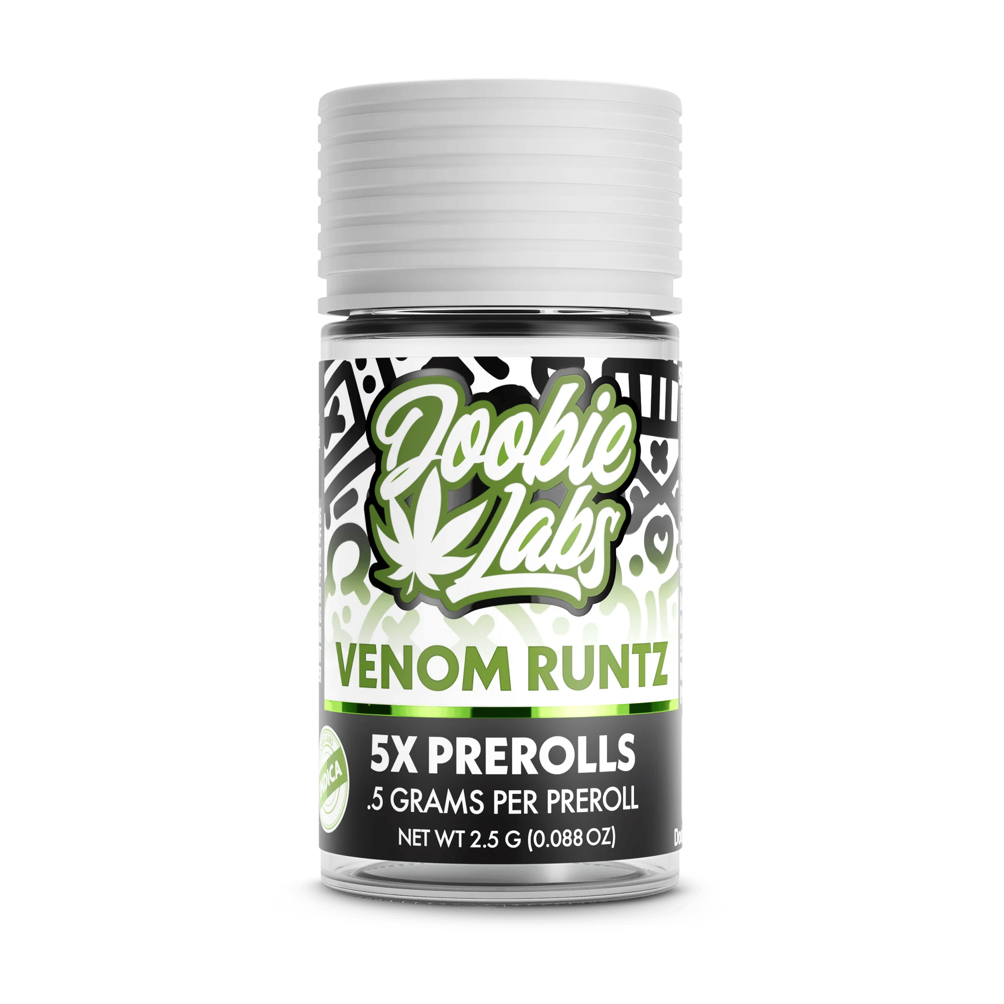 Doobie Labs Venom Runtz 5pk 2.5g Indoor Pre-Rolls