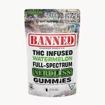 Banned - Watermelon - 200mg Nerdless Single Gummy