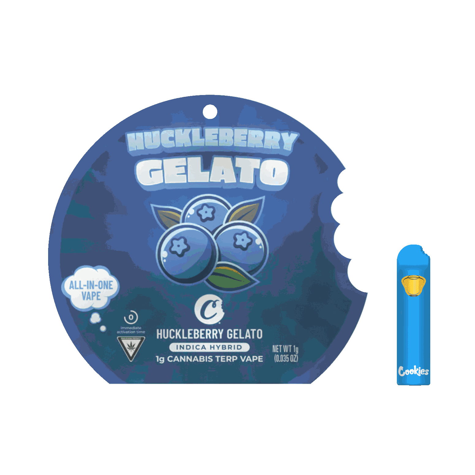 Product: Cookies | Disposable Vape - 1g - Huckleberry Gelato