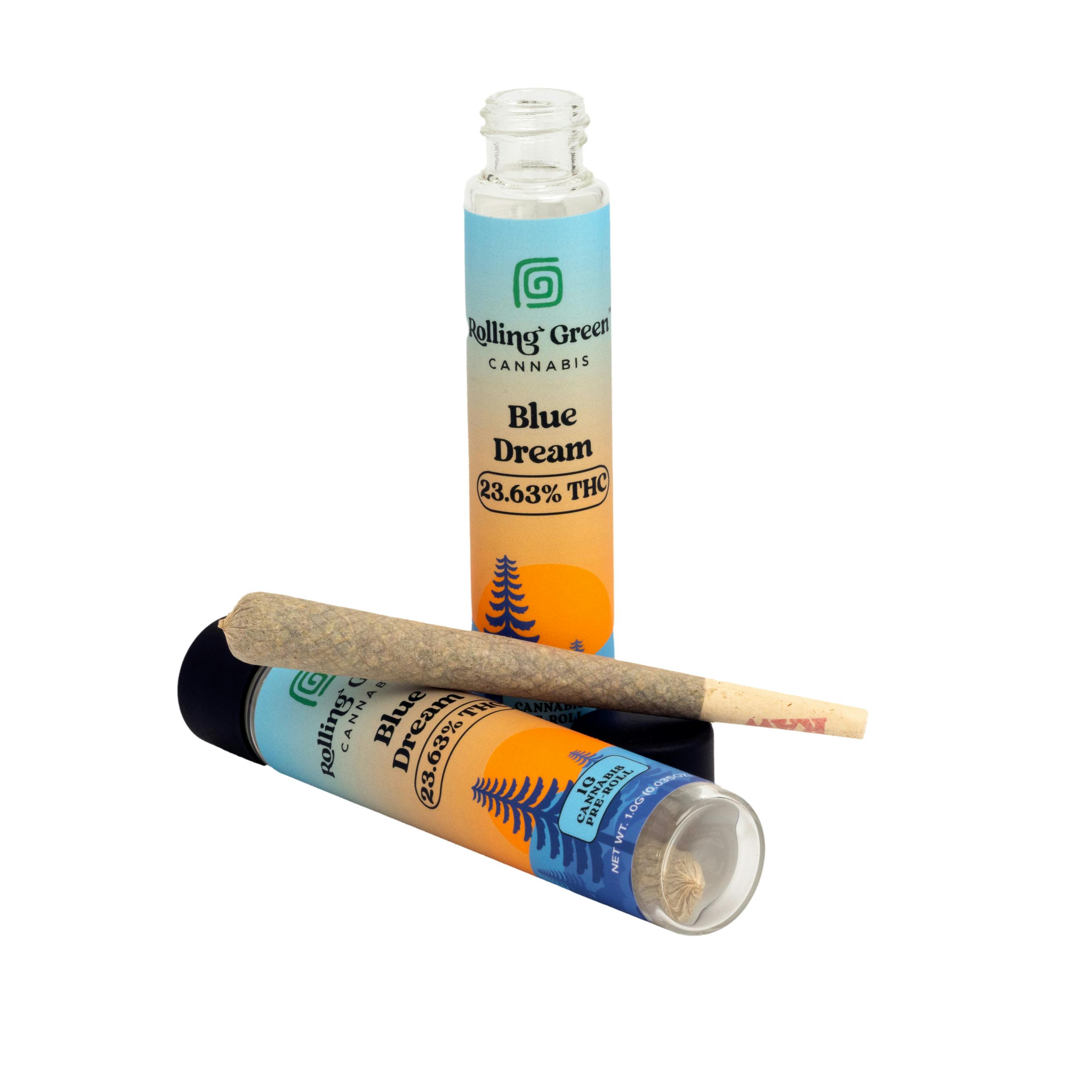 Blue Dream | Pre-Roll | 1G by Rolling Green | Buy Online