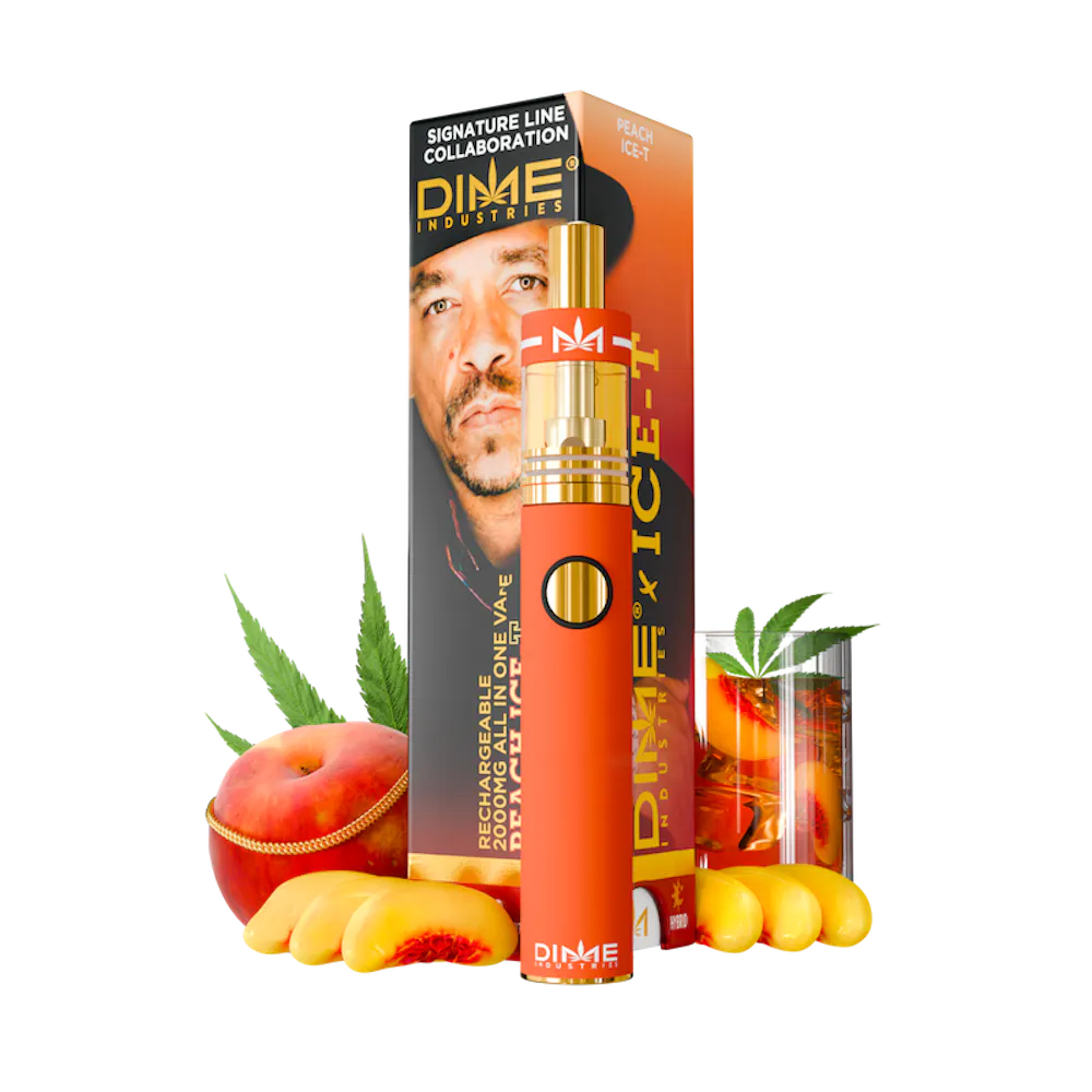 Product Dime - Peach Ice-T Signature Line Disposable Vape (2g)