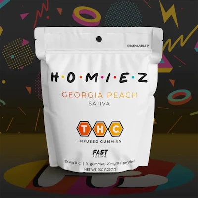 Homiez - 200mg Gummies - Georgia Peach