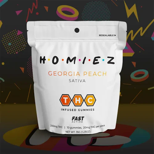 Homiez - 200mg Gummies - Georgia Peach