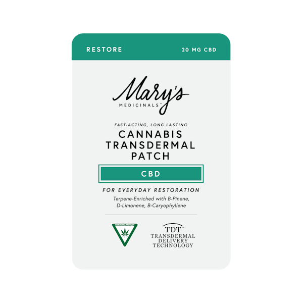 Mary's Medicinals | Transdermal Patch CBD | 20mg