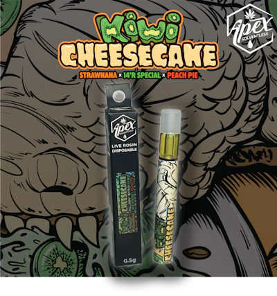 Apex - .5g Hash Rosin Disposable - Kiwi Cheesecake #11 - DISPOSABLES by Apex Concentrates at King of Budz