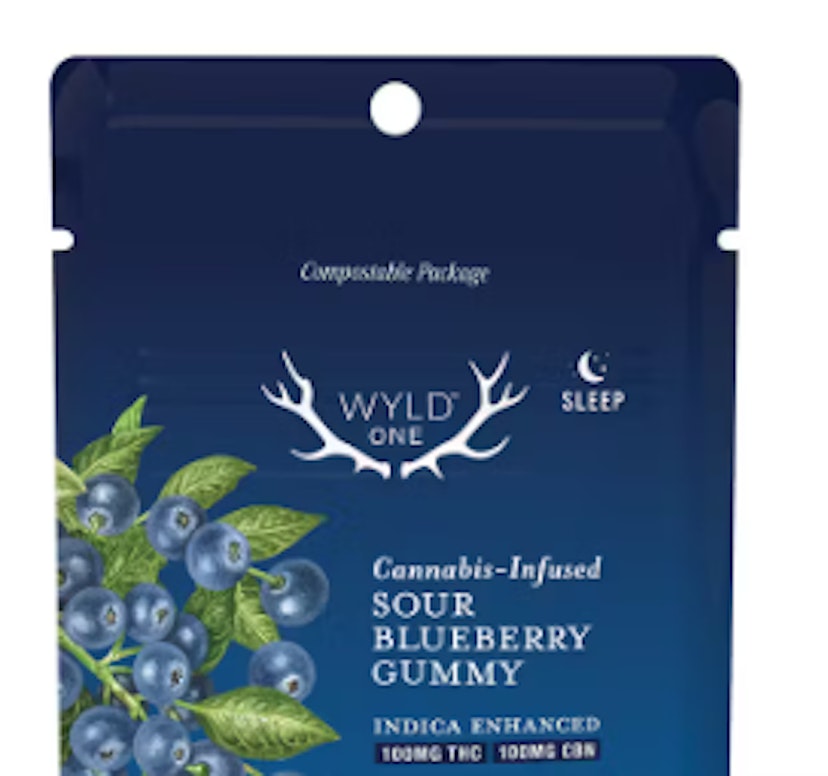 Wyld One Sour Blueberry 100mg THC 100mg CBN Indica