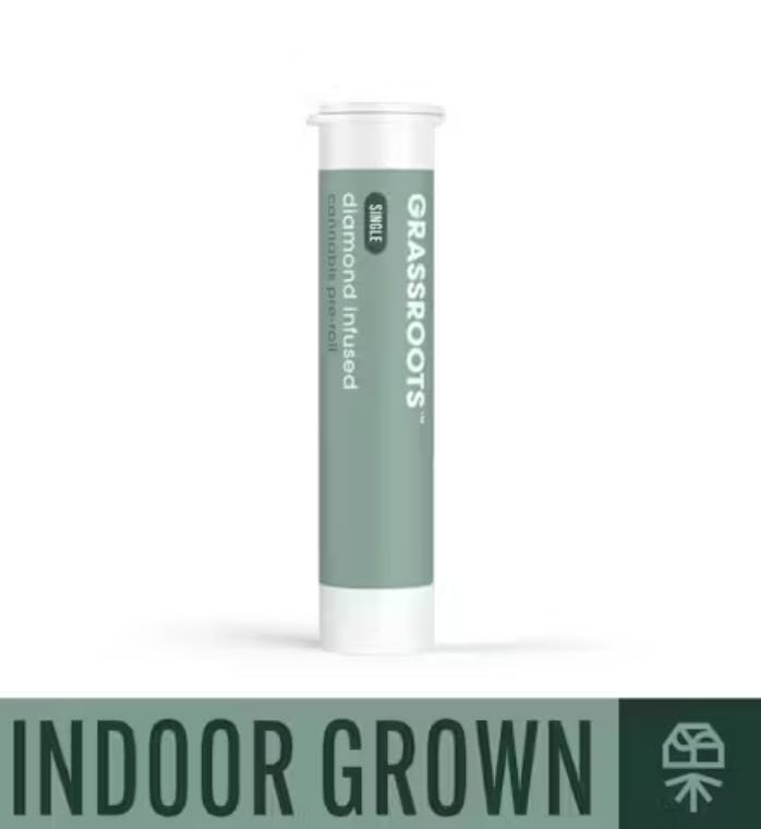 Product Diamond Infused Preroll | GMO Cookies (I) Grassroots