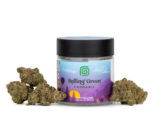 Rolling Green Cannabis | 3.5G Jar Flower | Mimosa