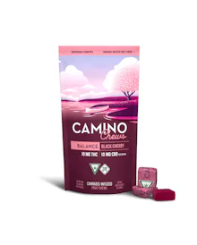 Camino - 200mg THC : 200mg CBD Chews - Black Cherry
