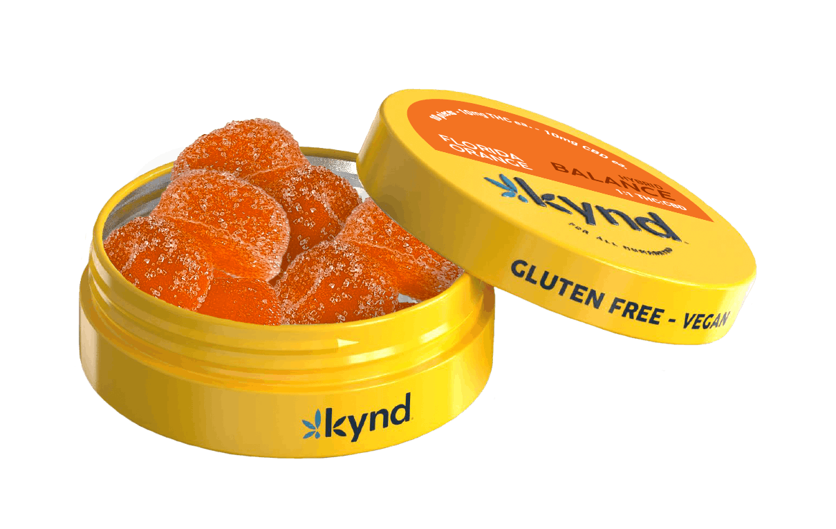 Kynd Florida Orange Balance 1:1 CBD Gummies 10mg 10pk