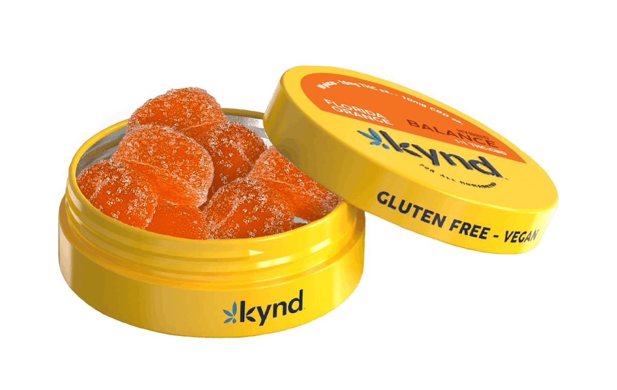 Photo of Kynd | Balance | Florida Orange | 1:1 Thc:Cbd Gummies | 10pk/100mg