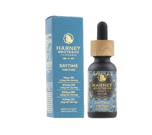 Oral Liquids | Harney Brothers | Daytime Tincture | 75mg THC | 300mg CBC | 300mg CBG | 150mg CBD