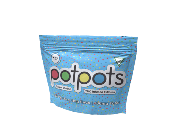 Potpots | Sugar Shelled THC Milk Chocolates 100pk | 100mg*