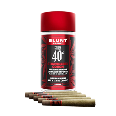 Stiiizy - 5-Pack .5g Live Resin Infused Blunts - Strawberry Cough