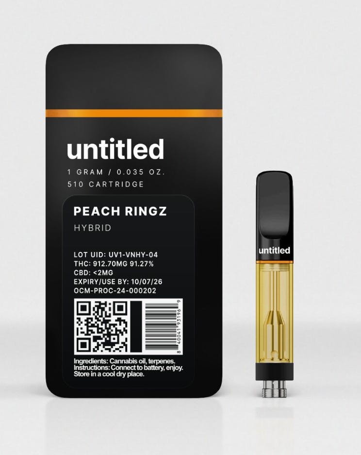 Peach Ringz Vape Cartridge | Hybrid | Untitled
