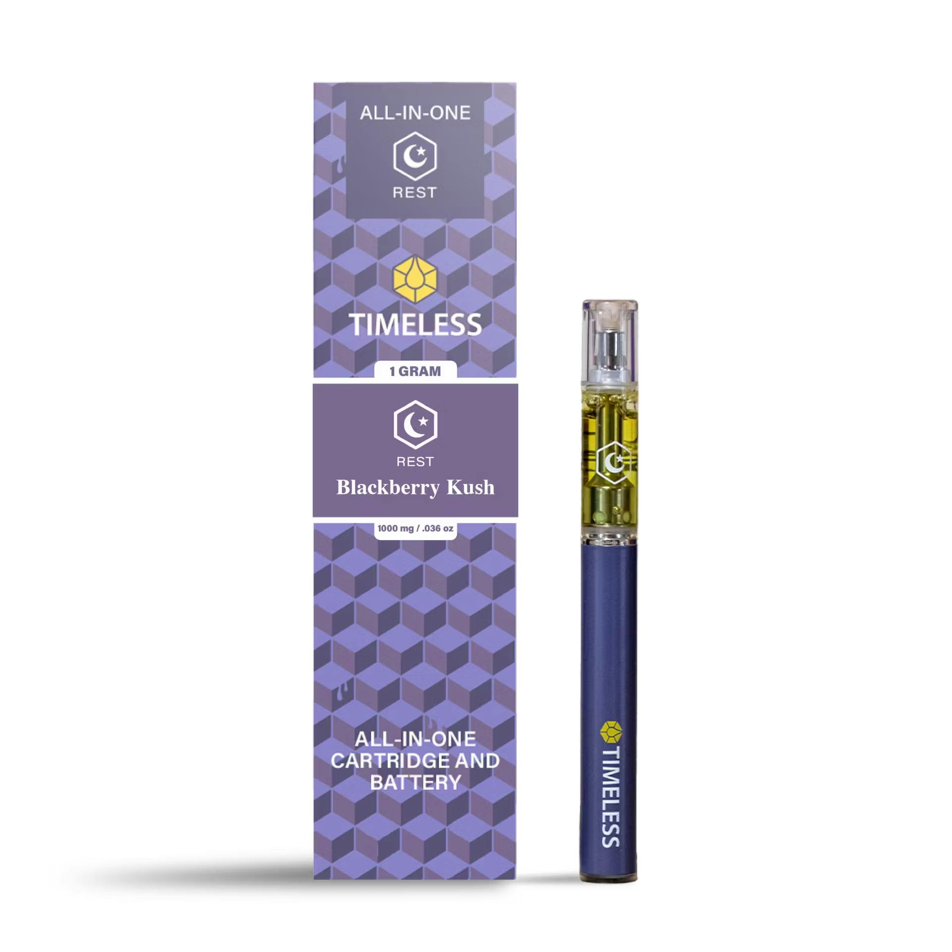 Photo of Timeless All-in-One Blackberry Kush Rest Cartridge | 1g