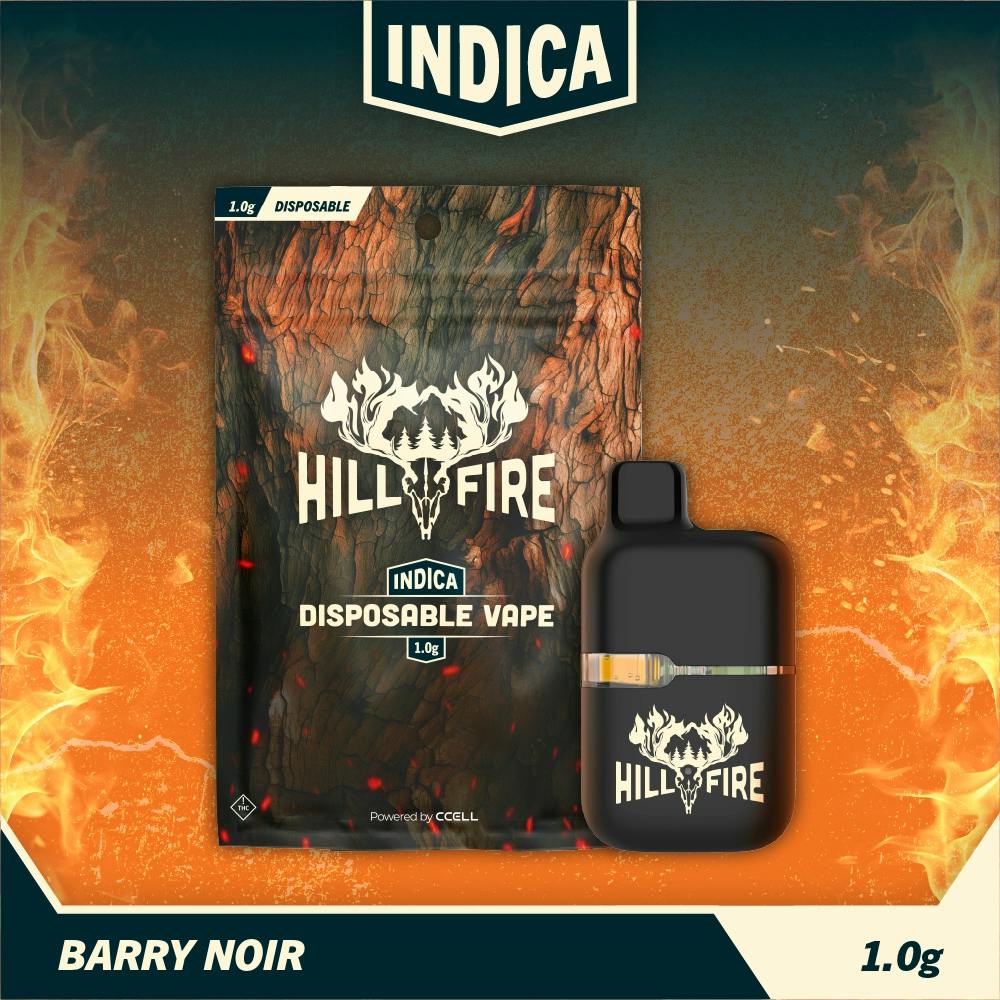 Hillfire | Barry Noir | 1g Disposable Vape | FRX Health (Cuyahoga Falls)