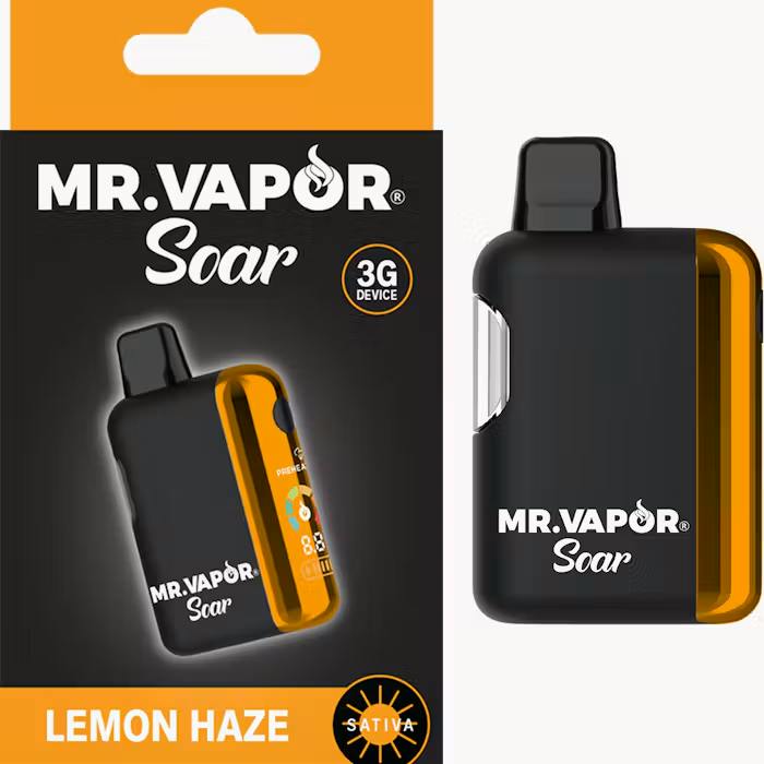 Lemon Haze Disposable Sativa by Mr. Vapor Soar – Vapes at Gatsby Cannabis