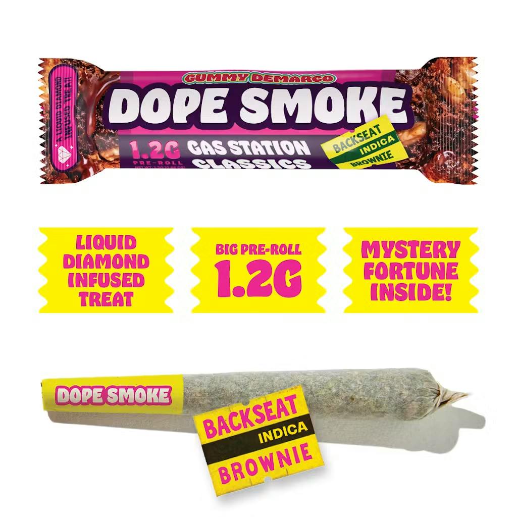 Dope Smokes - 1.2g Liquid Diamond Infused Preroll - Backseat Brownie