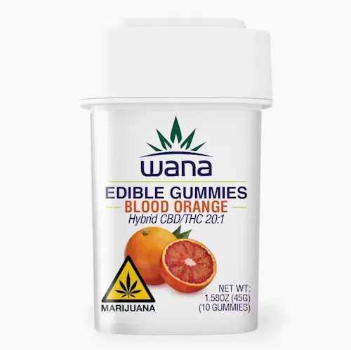 Wana Blood Orange 20: ummies 100mg x 10-Pack-1