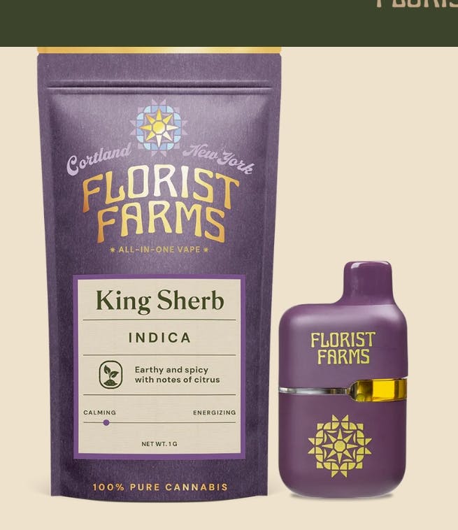 Florist Farms | King Sherb | Live Resin AIO | 1g