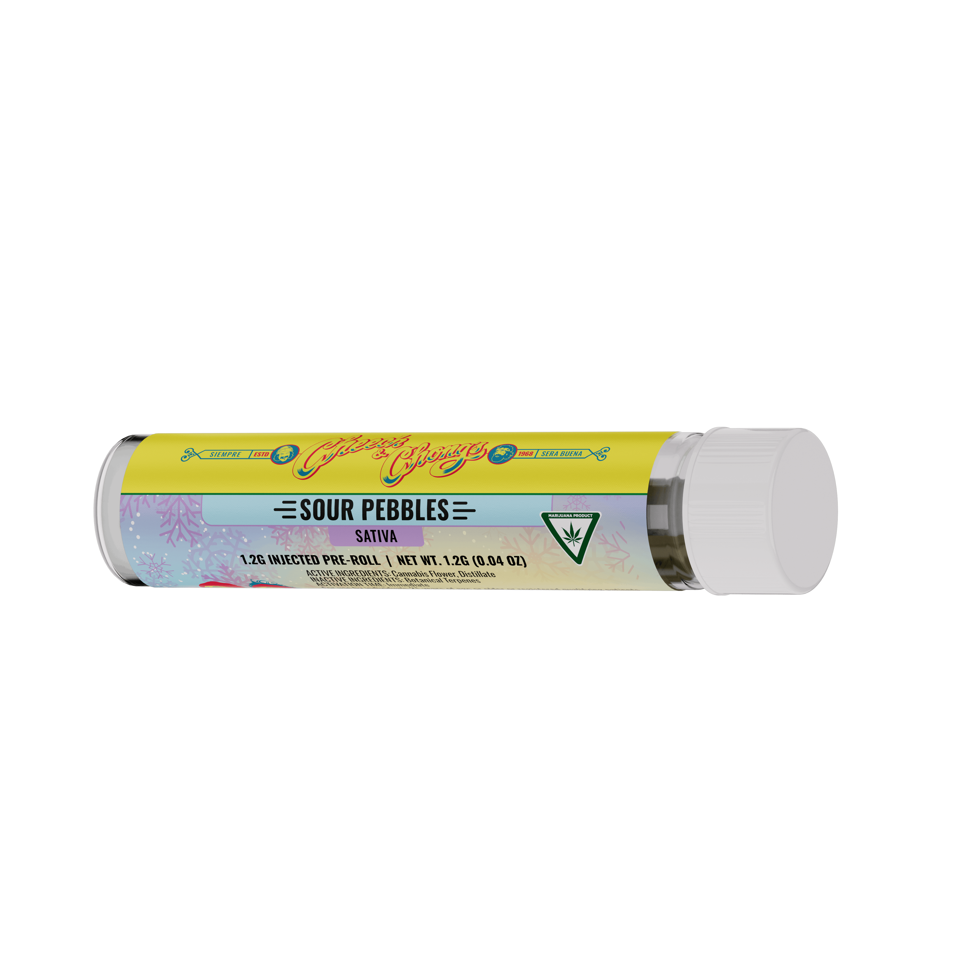Product: Cheech & Chong | Sour Pebbles | Infused Pre-roll Sativa
