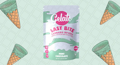 Gelato Last Bite - Cannabis Infused Sugar Cones 200mg - Mint Chocolate Chip