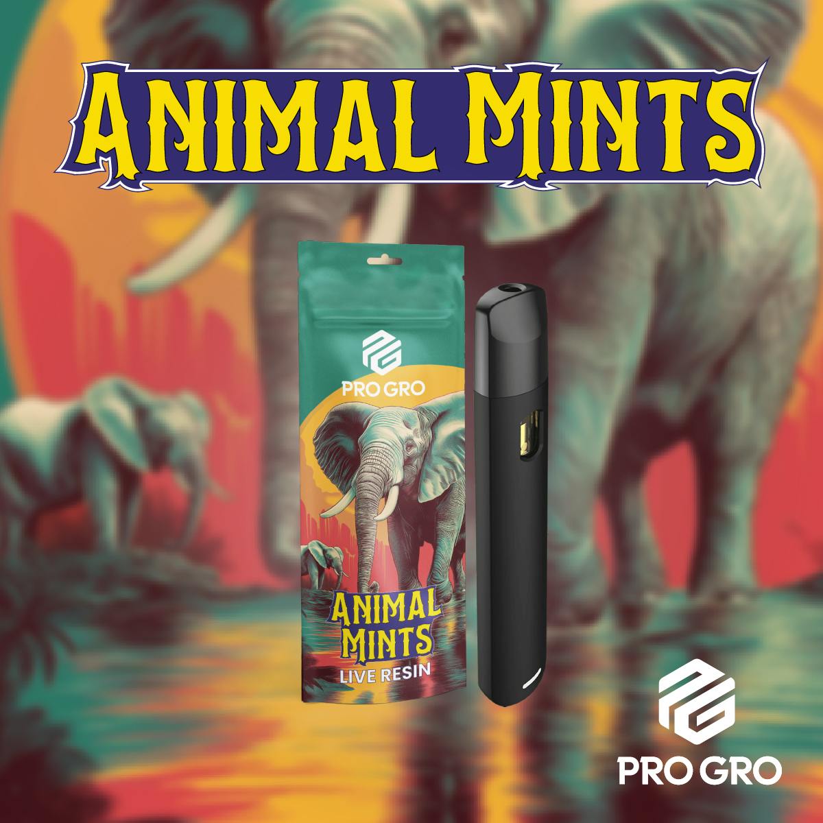 Pro Gro - 1g Live Resin Disposable - Animal Mints
