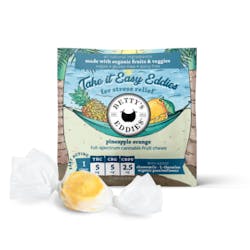 Take It Easy Eddies – Pineapple Orange - 1pk (5mg THC/ 5mg CBG/ 2.5mg CBDV each)