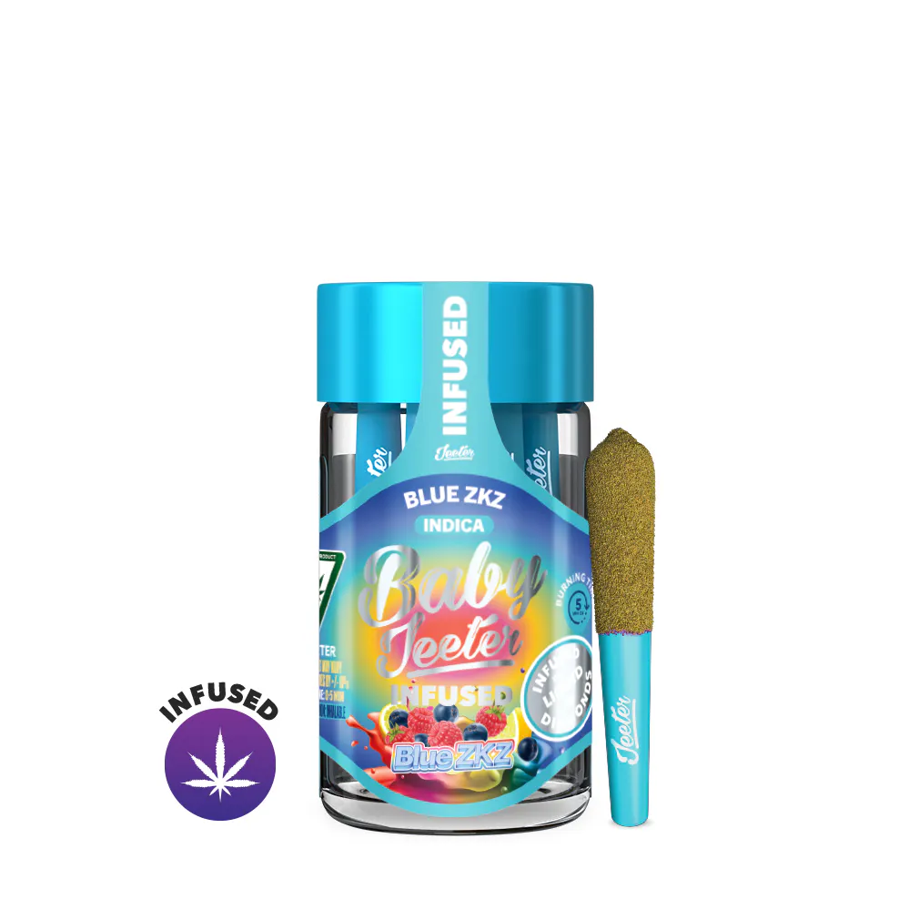 Blue ZKZ Baby Jeeter Infused Pre-Roll 5-pack | 2.5g | Herbana