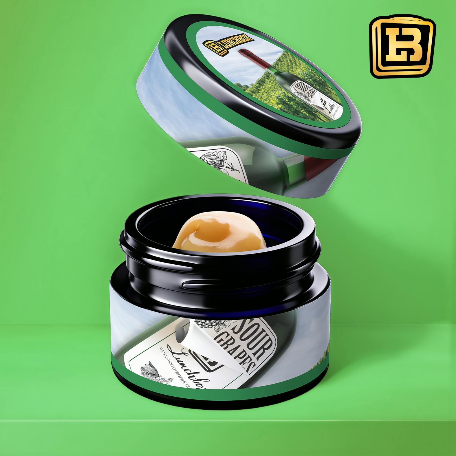 LunchBox 1g Live Rosin - Sour Grapes Caviar