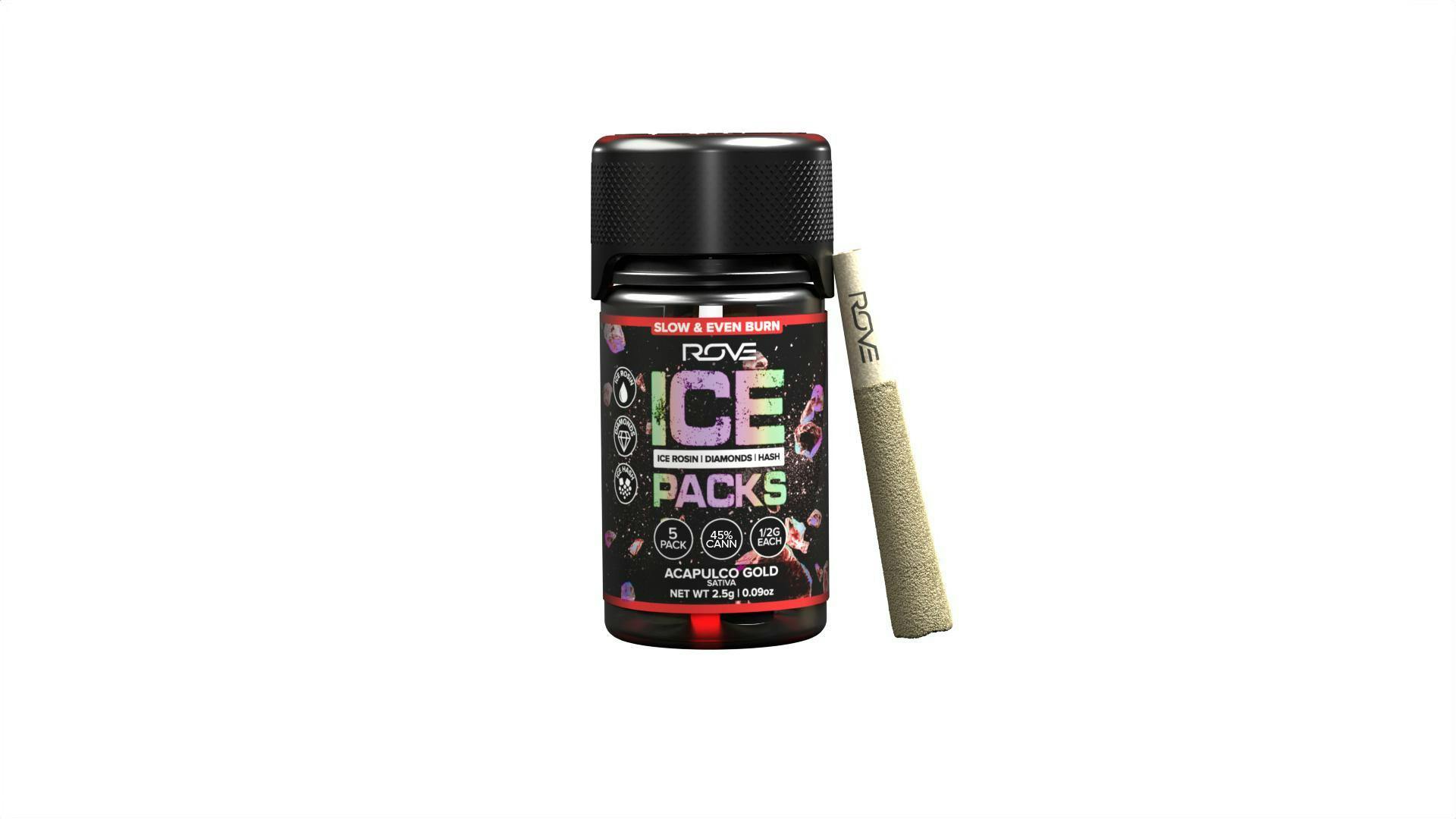 Buy Rove Acapulco Gold | Ice Pack | Infused Pre-Roll Pack (5ct) Online -  From The Earth Cannabis Dispensary - MO