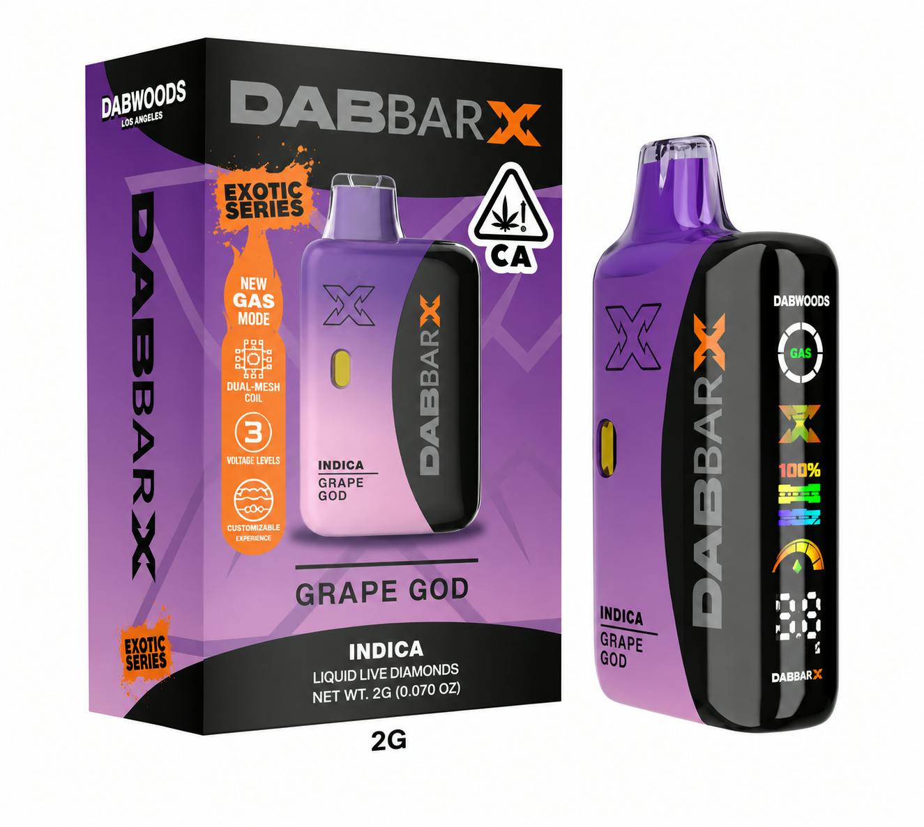 DabBar X | Grape God | Liquid Live Diamonds AIO | 2g