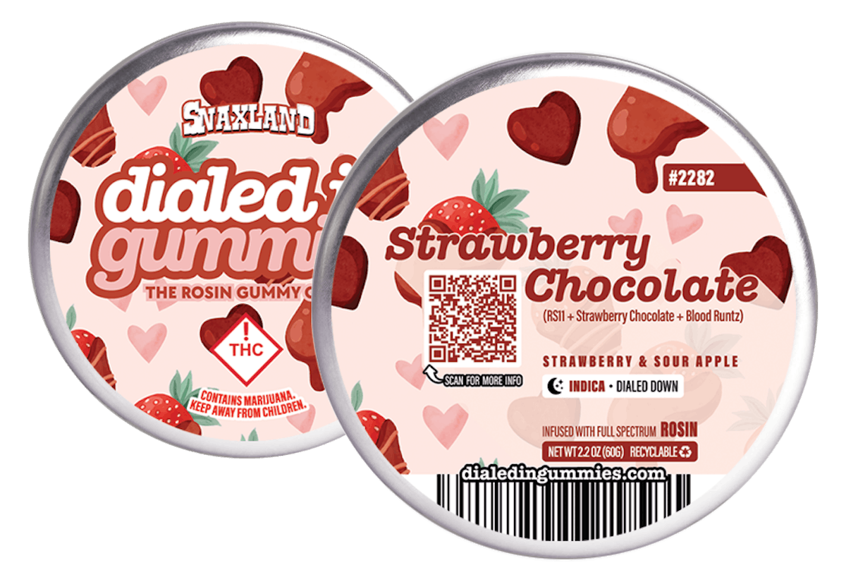 Photo of Dialed In – Rosin Gummies – Strawberry Chocolate (I) 100mg