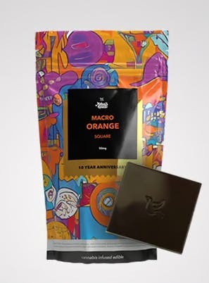 Product MACRO Orange Chocolate Square 50mg